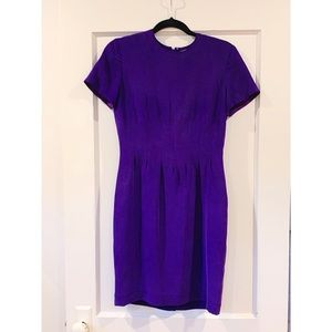 Vintage Purple 100% Silk Papell Too Dress